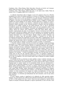 Constâncio, João y Mayer Branco, Maria João (eds.), Nietzsche on