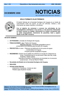 noticias - Sociedad Zoológica del Uruguay