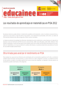 Los resultados de aprendizaje en matemáticas en PISA 2012