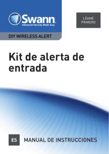 Kit de alerta de entrada Manual de instrucciones