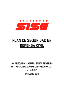 plan de seguridad en defensa civil