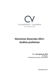 Elecciones Generales 2011: Análisis preliminar