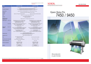 Folletos - Xerox 7450 / 9450 por Epson