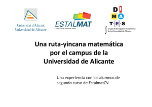 Una ruta-yincana por el campus de la Universidad de Alicante