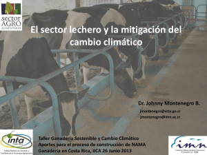 El sector lechero y la mitigación del cambio climático