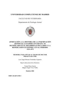 Aportación a la historia de la inseminación artificial ganadera