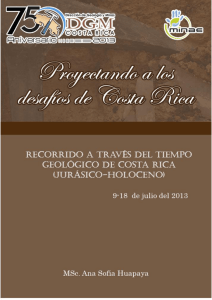 Guía de Gira dirigida por la Dirección de Geología y Minas.
