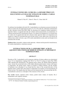 interacciones del ácido dl-2-aminobutírico en soluciones acuosas