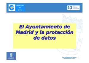 El Ayuntamiento de Madrid y la protección de datos