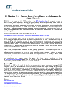EF Education First y Erasmus Student Network lanzan la