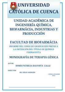 1.1 terapia génica - DSpace de la Universidad Catolica de Cuenca
