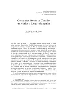 Cervantes frente a Cinthio - Anales Cervantinos