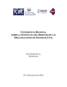 conferencia regional sobre la enseñanza del derecho de las