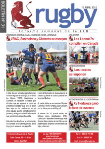 Boletín 31 - Federación Española de Rugby