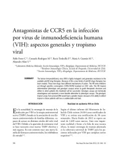 Antagonistas de CCR5 en la infección por virus