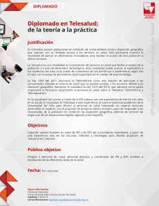 Diplomado en Telesalud - Facultad de Salud / Universidad del Valle