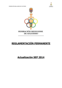 reglamentacion - Página de la Federación Melillense de Atletismo