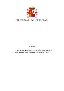 informe de fiscalización del museo nacional del prado, ejercicio 2012