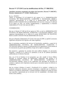 Decreto N° 1271/2013
