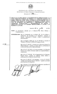 Decreto - Presidencia de la República del Paraguay