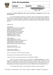 Pleno 27-07-16 - Ayuntamiento de Villaviciosa