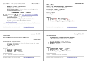 Calendario para aprender alemán Marzo 2013