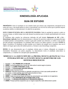 Guía de Estudio Kinesiología.