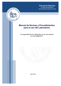 Manual de Normas y Procedimientos para el uso del Laboratorio