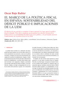 el marco de la política fiscal en españa