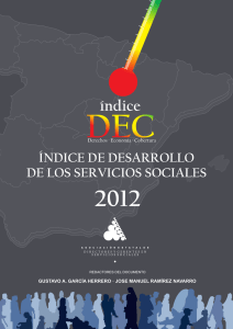 Índice de Desarrollo de los Servicios Sociales 2012