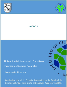 Glosario - Facultad de Ciencias Naturales UAQ