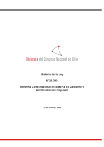Historia de la Ley N° 20.390 Reforma Constitucional en Materia de