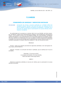 BOC-121 26 de junio de 2015 - Boletín Oficial de Cantabria