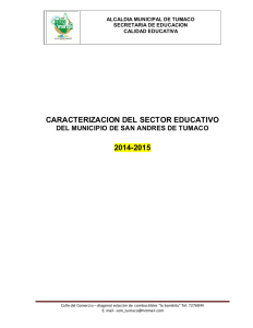 caracterizacion del sector educativo 2014-2015