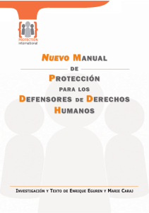 Nuevo Manual de Protección para Defensores de