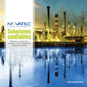 Soluciones confiables - Novatec Fluid System SA