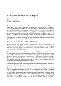 El proyecto Healthy Cities en España