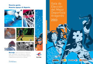 Revista Oficial Gala del Deporte Aragonés 2003