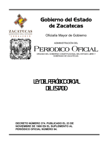Ley del Periódico Oficial del Estado (Zacatecas)