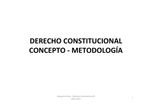 DERECHO CONSTITUCIONAL CONCEPTO