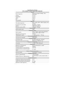 Especificaciones Técnicas HP LASERJET P1102W 19PPM 8MB