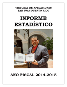Informe Estadístico Año Fiscal 2014-2015