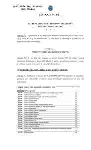 Ley XXIV Nº 62 - Honorable Legislatura de la Provincia del Chubut