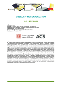 museos y mecenazgo, hoy - Universidad Complutense de Madrid