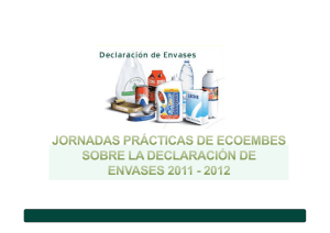 presentación jornadas declaración envases 2011 -2012