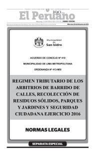 Ordenanza 413-MSI - Municipalidad de San Isidro