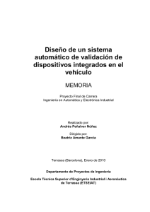 Diseño de un sistema automático de validación de dispositivos