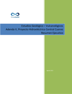 Estudios Geológicos – Vulcanológicos Adenda V