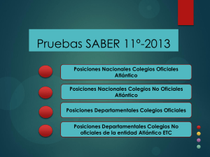 Pruebas SABER 11º-2013
