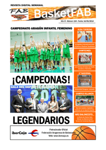 revista 134 - Federación Aragonesa de Baloncesto